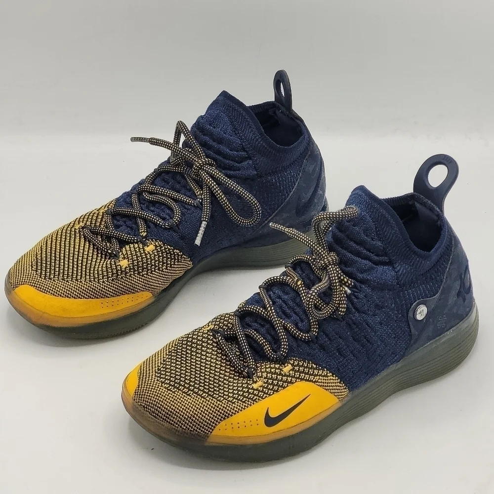 Nike Mens Zoom KD 11 Chinese Zodiac Basketball Shoes Durant Yellow & Blue Size 8